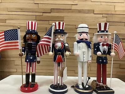 Nutcracker Bundle Lot Of 4 4th Of July Navy Nutcracker Afro American Uncle Sam • $160