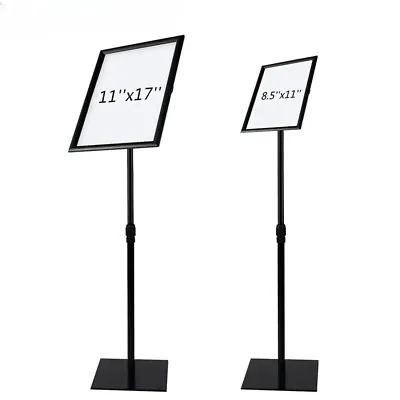 A3&A4 Floor Standing Menu Holders Snap Frame Poster Clip Display Stands • £33.99