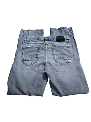 Reclaim Jeans Mens 33R Blue Regular Straight Medium Wash Stretch Denim 32 X 31 • $20