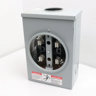 $79.99 • Buy Cooper B-Line 011 Single Meter Rainproof 3R Meter Socket 000F5120 4 Jaw 25 Amp