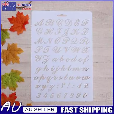 Lettering Stencil Letter Alphabet Stencils Painting Paper Craft Number Word • $7.12