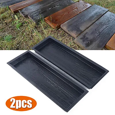 Set Of 2 Wooden Board Concrete Molds For DIY Stepping Stone Pavers For Cement • $17.10