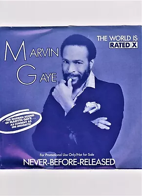 Marvin Gaye   The World Is Rated X    Promo 45 & Picture Sleeve   Motown • $29.99