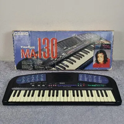 Casio MA-130 ToneBank Keyboard Piano 1990's Michael Jackson Edition WORKS READ! • $169.95