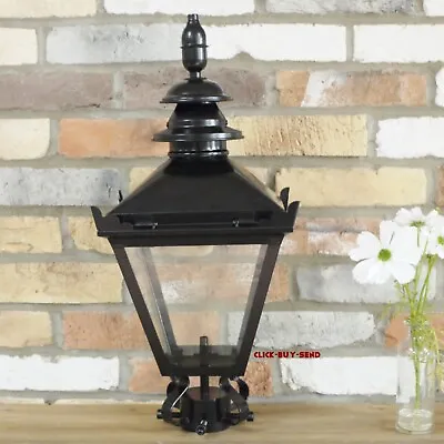 £1173.99 • Buy Black Victorian Lamp Post Top Lantern Traditional Garden Street Light 60cm New