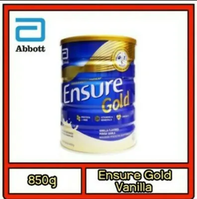 Free Gift 850g Abbott Ensure Gold Vanilla Flavor Complete Nutrition Milk • $79.90