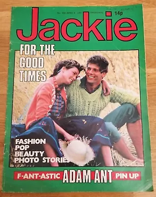 MAGAZINE - Vintage Jackie Magazine No #990 April 4th 1981 Adam Ant Romance Love • £8