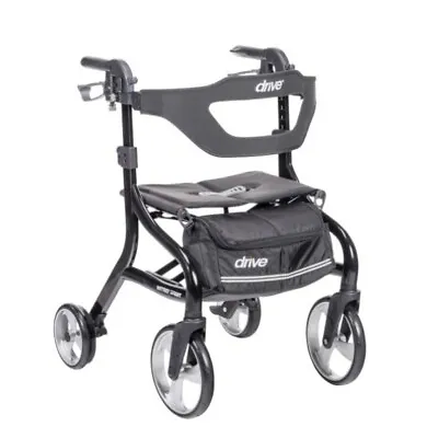 Drive Medical Nitro Sprint Foldable Rollator Walker With Seat Petite Height... • $134