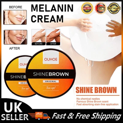 £5.66 • Buy Premium Shine Brown Tanning Cream - Effective In Sunbeds & Outdoor Sun 50/100g