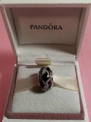 Nwot Authentic Pandora Masai Giraffe Murano Glass Bead #790942 Retired • £43.38