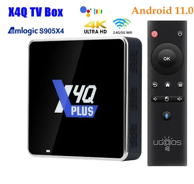 Ugoos X4Q Android 11 S905X4 Smart TV BOX 4G 32G/64G Wifi AV1 4K HDR Media Player • $219.99