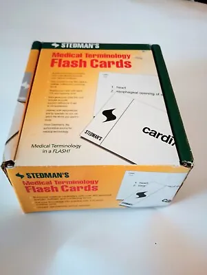 Stedman's Medical Terminology Flash Cards Educational 175 Cards Includes Disk000 • $25