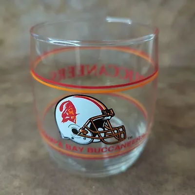 Vintage Tampa Bay Buccaneers Drinking Glass 3 5/8  Tall 13 Oz (Old Logo) NFL • $14.95