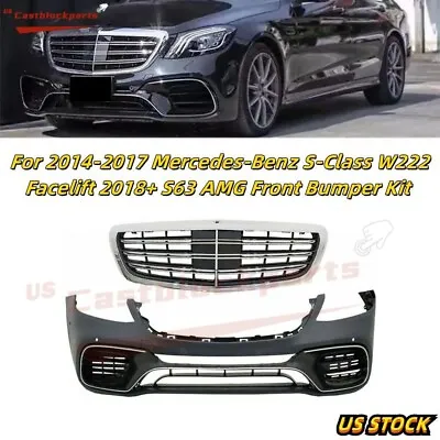 W222 S550 Facelift 18+ S63 AMG For 14-17 Mercedes Benz S Class Front Bumper • $1537.29