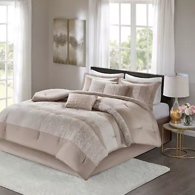 Madison Park Ava 7 Piece Chenille Jacquard Comforter Set • $169.99