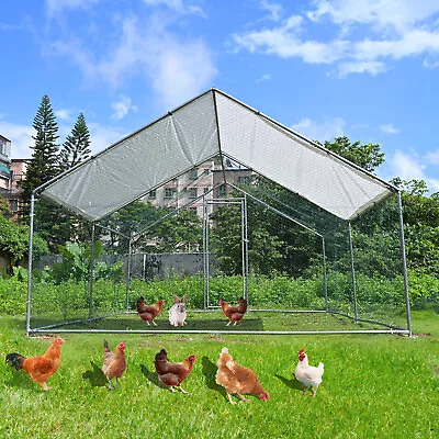 Chicken Coop Rabbit Cage Outdoor Small Animal Supplies13x10x6.6ft Chicken Coop • $205.23