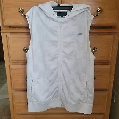 Fast & Furious By Guess LIMITED EDITION White Zip Up Hoodie Vest  Men's XL • $35