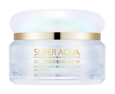 Missha Super Aqua Cell Renew Snail Cream 52ml Moisturizing K-Beauty • $39.99