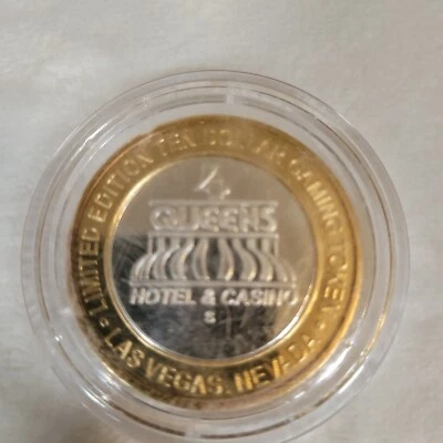 $22 • Buy 4 Queens Silver 10 Dollar Gaming Token Limited Edition