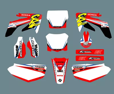Background Decal Graphic Sticker Kit For Honda CRF250R 2005 2006 2007 2008 2009 • $74.93