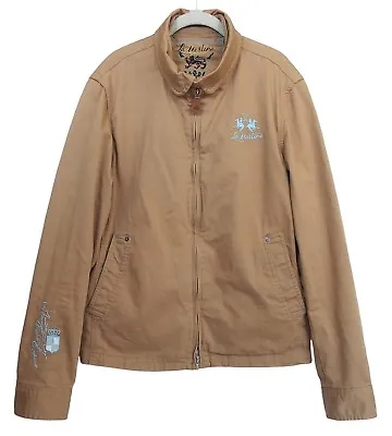 LA MARTINA Men's Zip Jacket Cotton Beige Size L • $110