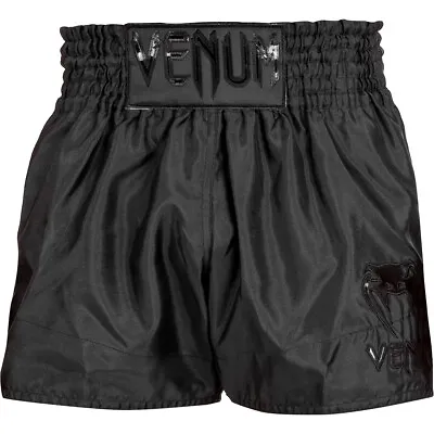 Venum Classic Muay Thai Shorts - Black/Black • $36.50