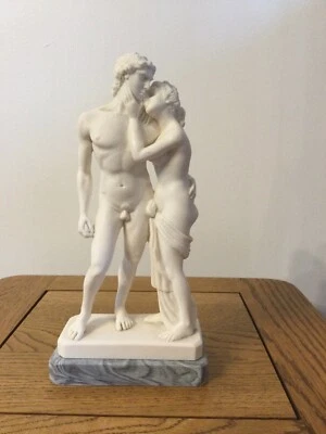 £14.95 • Buy Vintage Reproduction Sculpture Venus & Adonis By Antonio Canova Statue Figurine
