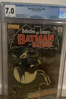 Detective Comics #405 CGC 7.0 1st Appearance League Of Assassins White Pages • $499