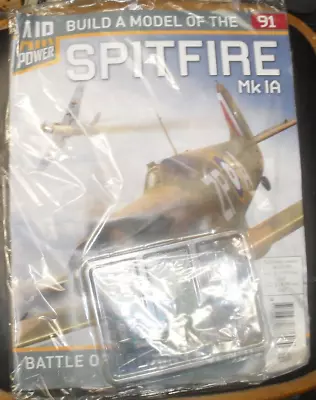 1/18 HACHETTE Issue 91 BUILD A MODEL OF THE SPITFIRE MK 1A PLANE • £10