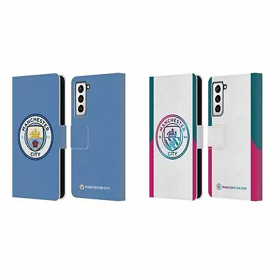 Man City Fc 2021/22 Badge Kit Leather Book Wallet Case For Samsung Phones 4 • £6.95