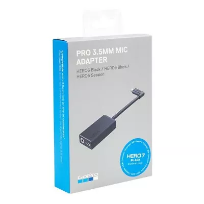 GoPro Pro 3.5mm Mic Adapter (Official Accessory) HERO 7/8/9/10/11 [UK Supplier] • £64.99