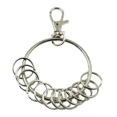 HomeOfficeJailers Large 3 80mmSteel RingKey Holder & 20 X 25mm  Split Rings • £7.40