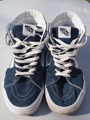 $20 • Buy Vans Sk8-Hi Dress Blue/Light Blue/White US10 Mens