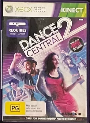 Dance Central 2 (Microsoft Xbox 360 Kinect PAL 2011 Harmonix) - With Manual • $10