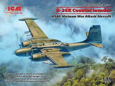 ICM Models 1/48 DOUGLAS B-26K COUNTER INVADER American Attack Aircraft • $69.99