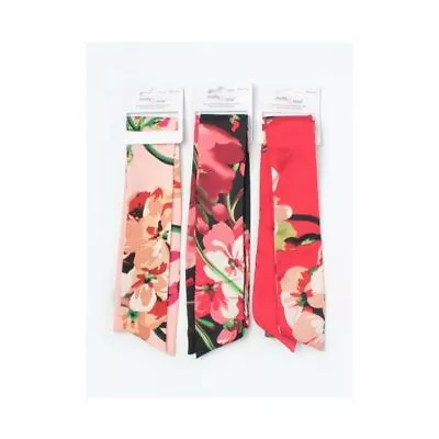 £2.25 • Buy Bold Floral Print Scarf Hair Tie Ponytail Hairband  Ribbon Ties 80x4cm