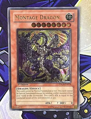 Yu-Gi-Oh Montage Dragon TDGS-EN014 Ultimate Rare 1st Edition NM • $69.40