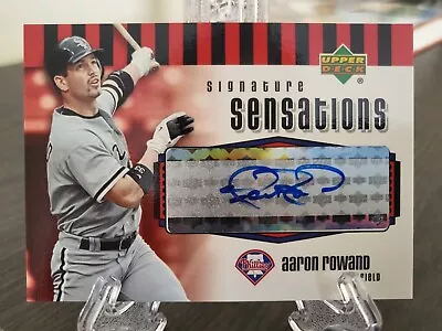 2006 UD Signature Sensations Aaron Rowand Auto #SS-AR - Phillies White Sox • $17.99