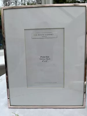 The White Company London Rose Gold Tint & White Photo Frame (4” X 6” Photo) • £9.99