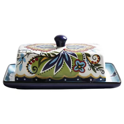 Vintage Ceramic Butter Dish W/Lid Butter Keeper For Cheese Tray Xmas Party Gifts • $29.69