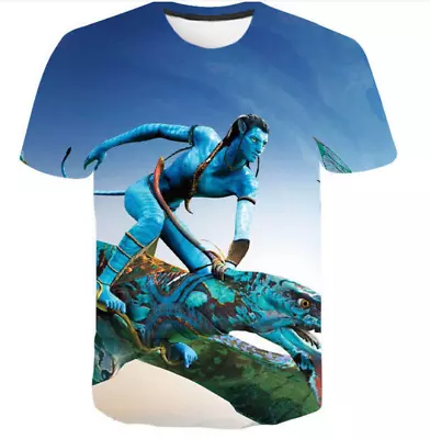 Avatar 2 The Way Of Water 3D Print T-shirts Men Women Short Sleeve Tee Tops • £15