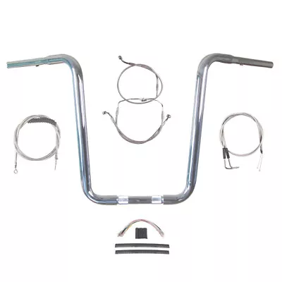 1 1/4  Chrome Narrow 16  Ape Hanger Bar Kit 2007 Harley Road Glide King Cruise • $699.50