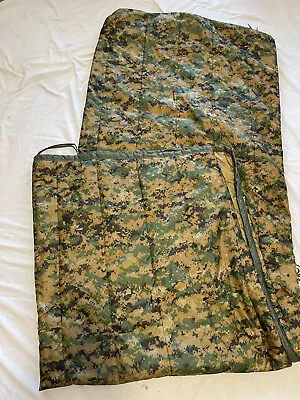 US Military USGI Poncho Liner Blanket Woobie USMC MARPAT Woodland Digital Zipper • $49