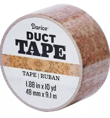 Darice Cork Pattern Duct Tape 1.88 Inches X 10 Yards Duct Tape • $7.99