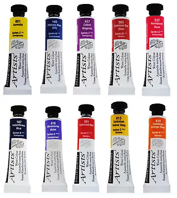 Daler Rowney ARTIST QUALITY Watercolour Paints 5ml Tubes Assorted Colours • £3.95