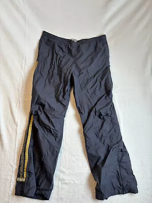 VTG Y2K Nike Active Sweatpants Grey Yellow Stripes Men's Waist 34  X 28  Inseam • $24.99