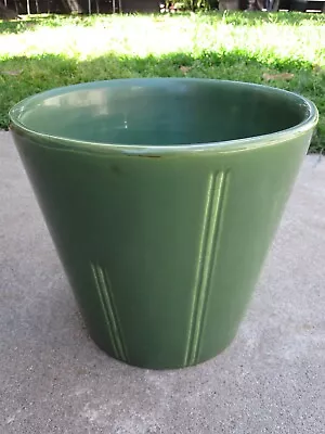 RARE Vintage Dark Green 10” BAUER Planter Pottery Arts & Crafts Mission Art Deco • $145