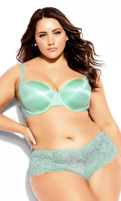 $19.99 • Buy City Chic Ladies Balconette T-Shirt Underwire Bra Size 18D Colour Honeydew