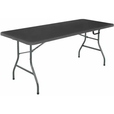 $45 • Buy Best Selling 6 Foot Centerfold Folding Table, Black - 14678WSL1