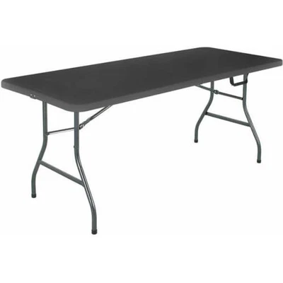 $45 • Buy Best Selling 6 Foot Centerfold Folding Table, Black - 14678WSL1